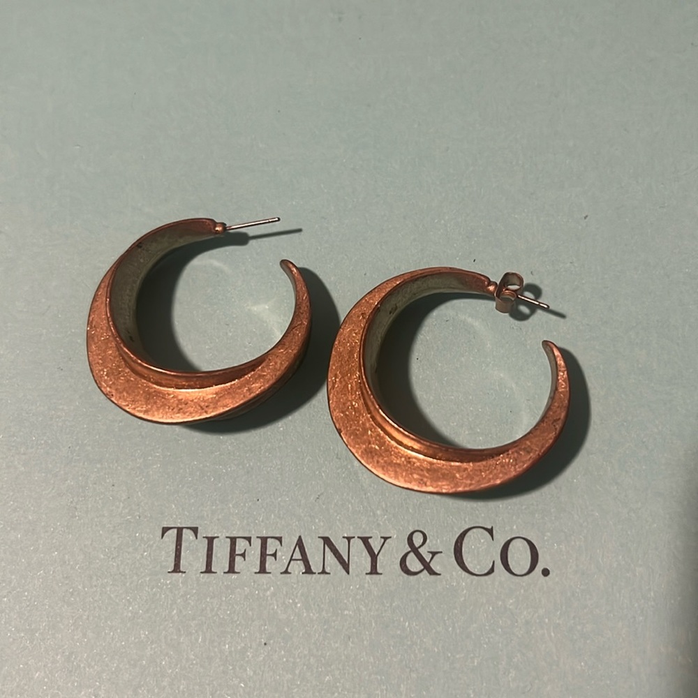 H&M distressed gold hoop